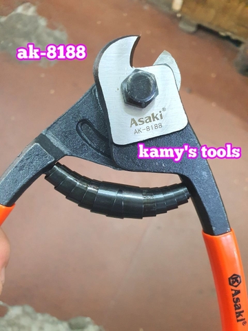 Kìm cắt cáp thép 200mm Asaki AK-8188, kềm cắt cáp