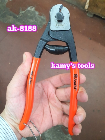 Kìm cắt cáp thép 200mm Asaki AK-8188, kềm cắt cáp