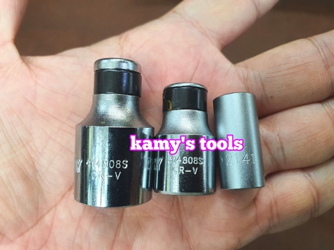 Đầu chuyển 1/4 3/8 1/2 sang bắn vít 6.35mm Kingtony model 414808S, 2141, 314808S bán lẻ từng cái