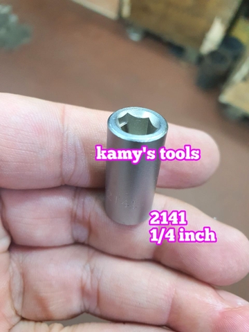 Đầu chuyển 1/4 3/8 1/2 sang bắn vít 6.35mm Kingtony model 414808S, 2141, 314808S bán lẻ từng cái