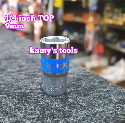 Đầu tuýp đầu khẩu ngắn 1/4 inch lục giác TOP chính hãng 5mm 6mm 7mm 8mm 9mm 10mm 11mm 12mm 13mm 14mm (lẻ từng cục)