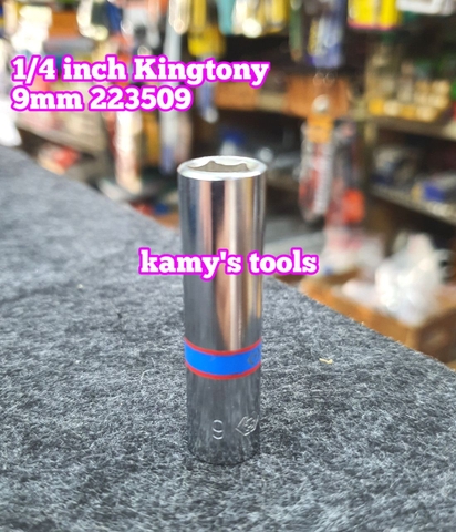 Đầu tuýp đầu khẩu dài 1/4 inch Kingtony 4mm 4.5mm 5mm 5.5mm 6mm 7mm 8mm 9mm 10mm 11mm 12mm 13mm 14mm model 2235