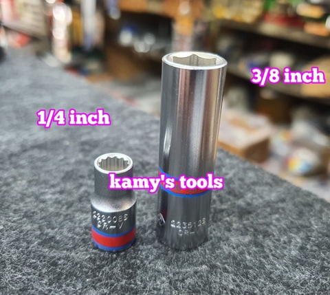 Đầu tuýp (đầu khẩu) hệ inch lỗ 1/4 khẩu 1/4”; lỗ 1/4 khẩu 3/8" Kingtony 233008S 223512S