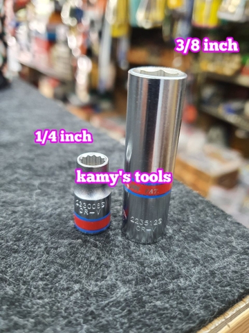 Đầu tuýp (đầu khẩu) hệ inch lỗ 1/4 khẩu 1/4”; lỗ 1/4 khẩu 3/8" Kingtony 233008S 223512S