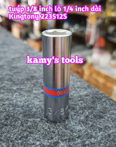 Đầu tuýp (đầu khẩu) hệ inch lỗ 1/4 khẩu 1/4”; lỗ 1/4 khẩu 3/8" Kingtony 233008S 223512S