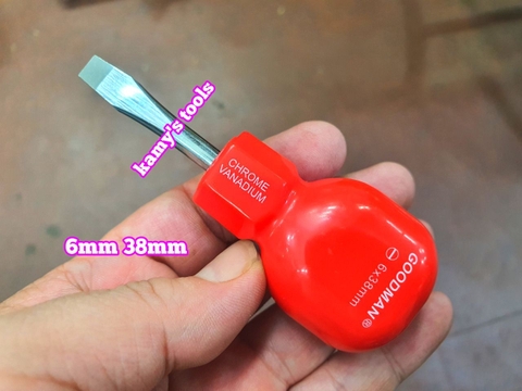 Tua vít bake dẹp Goodman 6mm Taiwan dài 38mm 100mm 150mm 200mm 250mm 300mm