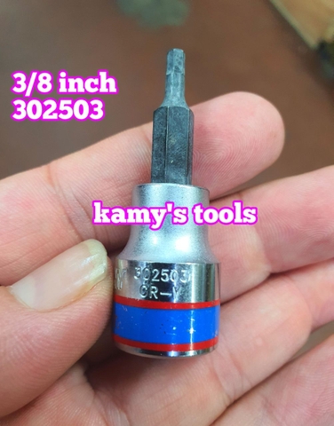 Đầu Khẩu Tuýp Lục Giác Lú Đầu 3/8 Inch Kingtony H3 H4 H5 H6 H7 H8 H10 H12 302503 302504 302505 302506 302508 302510 302512