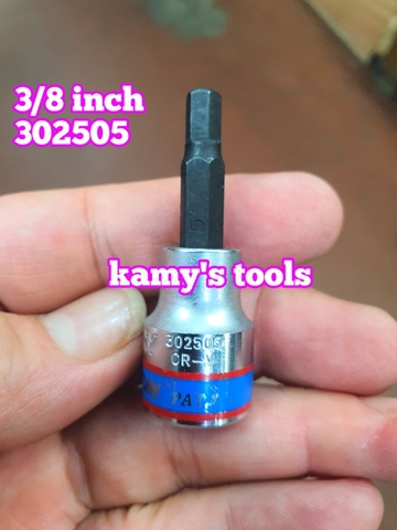 Đầu Khẩu Tuýp Lục Giác Lú Đầu 3/8 Inch Kingtony H3 H4 H5 H6 H7 H8 H10 H12 302503 302504 302505 302506 302508 302510 302512