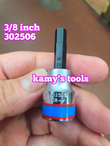 Đầu Khẩu Tuýp Lục Giác Lú Đầu 3/8 Inch Kingtony H3 H4 H5 H6 H7 H8 H10 H12 302503 302504 302505 302506 302508 302510 302512
