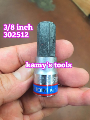 Đầu Khẩu Tuýp Lục Giác Lú Đầu 3/8 Inch Kingtony H3 H4 H5 H6 H7 H8 H10 H12 302503 302504 302505 302506 302508 302510 302512