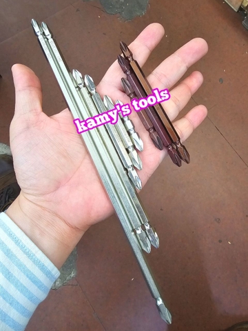 Mũi xiết bắn vít 2 đầu bake dẹp ph2 6mm đuôi 1/4 inch Standard dài 45mm 65mm 100mm 110mm 150mm 200mm 250mm (lẻ 1 cây)