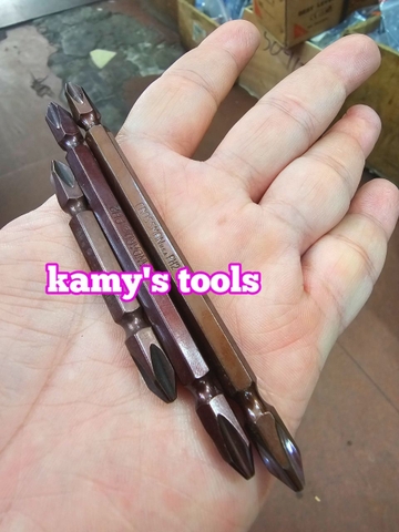 Mũi xiết bắn vít 2 đầu bake dẹp ph2 6mm đuôi 1/4 inch Standard dài 45mm 65mm 100mm 110mm 150mm 200mm 250mm (lẻ 1 cây)