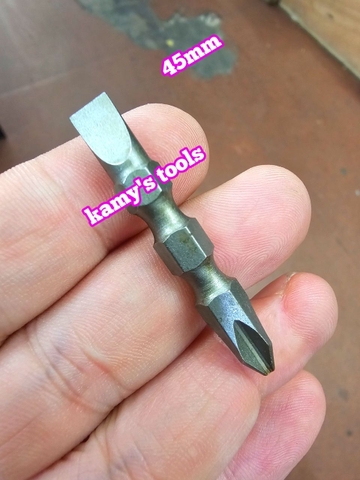 Mũi xiết bắn vít 2 đầu bake dẹp ph2 6mm đuôi 1/4 inch Standard dài 45mm 65mm 100mm 110mm 150mm 200mm 250mm (lẻ 1 cây)