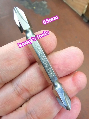 Mũi xiết bắn vít 2 đầu bake dẹp ph2 6mm đuôi 1/4 inch Standard dài 45mm 65mm 100mm 110mm 150mm 200mm 250mm (lẻ 1 cây)