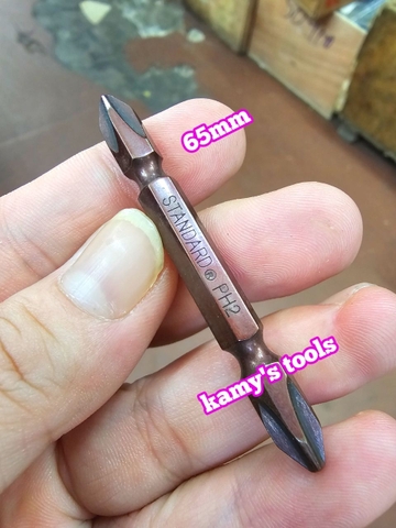 Mũi xiết bắn vít 2 đầu bake dẹp ph2 6mm đuôi 1/4 inch Standard dài 45mm 65mm 100mm 110mm 150mm 200mm 250mm (lẻ 1 cây)