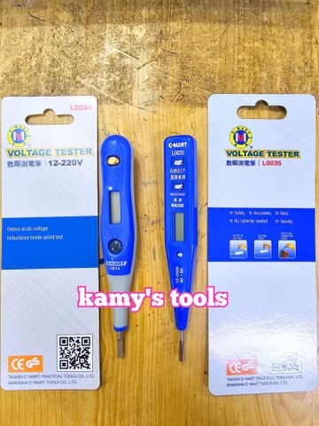 Bút Thử Điện Có Đồng Hồ C-mart L0034 Và L0035 bán lẻ từng cây