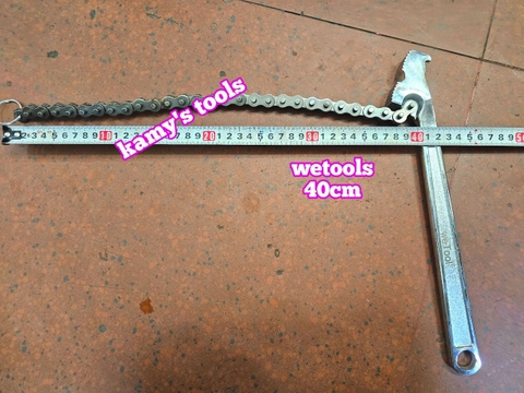 Cờ Lê Xích 12 inch Wetools Mở Được Ống 110mm và FQ 12" (Cảo Dây Xích 12”)