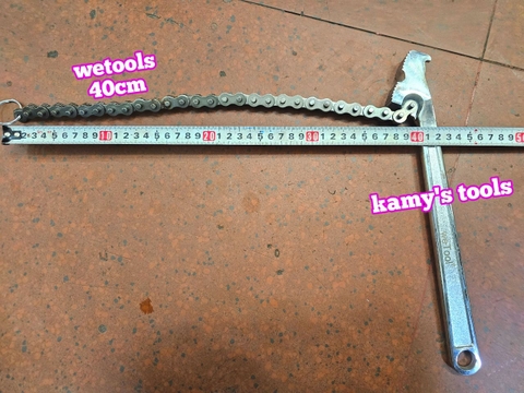 Cờ Lê Xích 12 inch Wetools Mở Được Ống 110mm và FQ 12" (Cảo Dây Xích 12”)