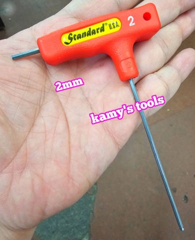 Lục Giác Chữ T Đầu Bi Standard 2mm 2.5mm 3mm 4mm 5mm 6mm 8mm 10mm