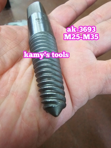 Dụng Cụ Mũi Ren Ta Rô Lấy Đầu Ống Nước Bu Lông Ốc Gãy Asaki Ak-3693 M25-M35 Và Ak-3694 M35-M50
