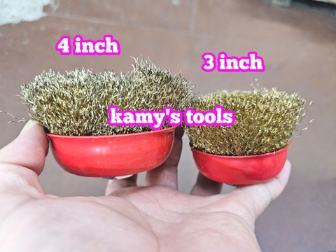 Chén cước 3 inch 75mm 4 inch 100mm loại dày tán M10x1.5 và M14x2.0