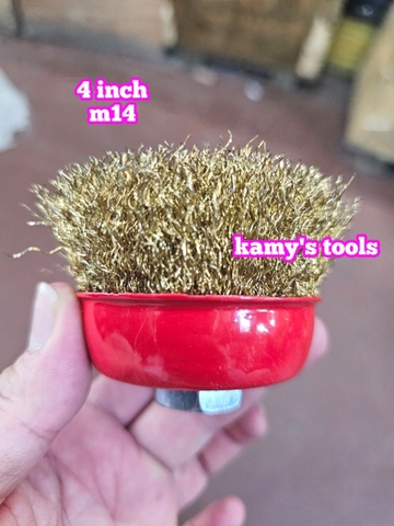 Chén cước 3 inch 75mm 4 inch 100mm loại dày tán M10x1.5 và M14x2.0