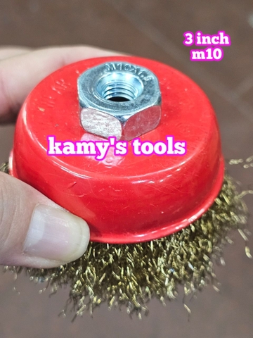 Chén cước 3 inch 75mm 4 inch 100mm loại dày tán M10x1.5 và M14x2.0