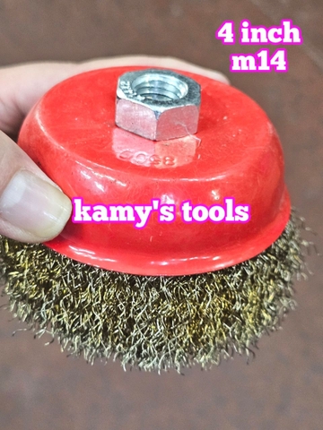 Chén cước 3 inch 75mm 4 inch 100mm loại dày tán M10x1.5 và M14x2.0