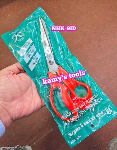 Kéo nguyễn đình cán nhựa dài 9 inch 225mm NHK-9ID thép không rỉ chính hãng nhơn hòa nguyễn đình