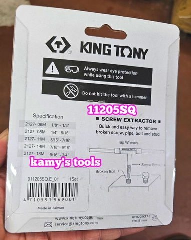 Bộ mở lấy ốc gãy kingtony model 11205SQ