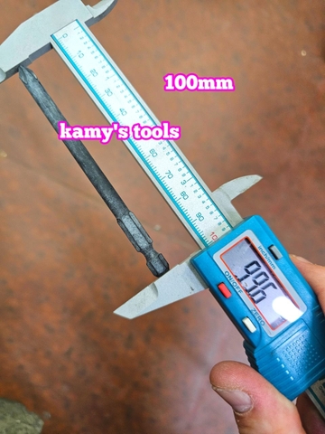 Mũi vít 4 cạnh bake 6mm chuôi lục giác dài 90mm 100mm 150mm Kingtony 719002P 711002P 711502P ( bán lẻ từng cái)