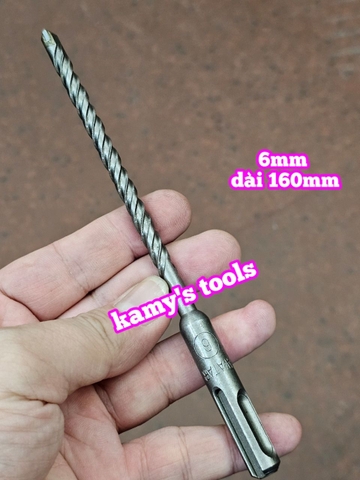 Mũi khoan bê tông đuôi gài 4 rãnh Avatar 6mm 8mm 10mm 12mm 14mm 16mm dài 160mm