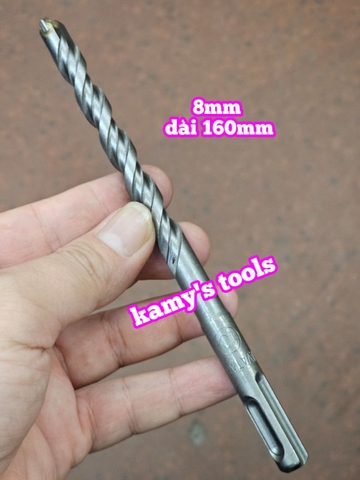 Mũi khoan bê tông đuôi gài 4 rãnh Avatar 6mm 8mm 10mm 12mm 14mm 16mm dài 160mm