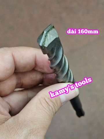 Mũi khoan bê tông đuôi gài 4 rãnh Avatar 6mm 8mm 10mm 12mm 14mm 16mm dài 160mm