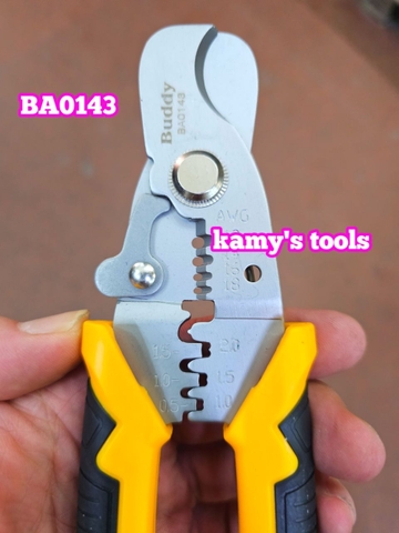 Kìm Cắt Dây Đa Năng 3 Trong 1 Buddy Ba0143 Và Ba0144, Rur R2350, Cắt Cáp, Tuốt Dây, Bấm Cos bán lẻ từng cây