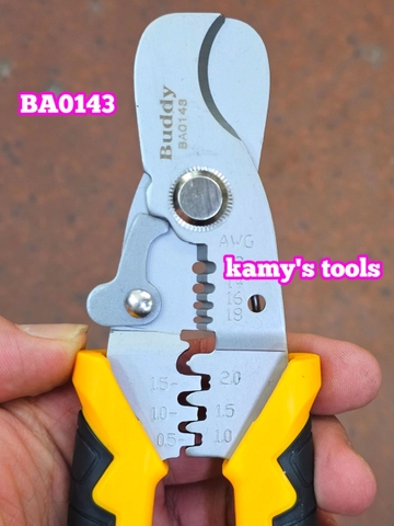 Kìm Cắt Dây Đa Năng 3 Trong 1 Buddy Ba0143 Và Ba0144, Rur R2350, Cắt Cáp, Tuốt Dây, Bấm Cos bán lẻ từng cây