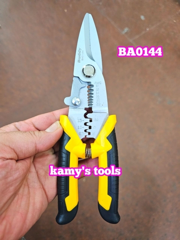 Kìm Cắt Dây Đa Năng 3 Trong 1 Buddy Ba0143 Và Ba0144, Rur R2350, Cắt Cáp, Tuốt Dây, Bấm Cos bán lẻ từng cây
