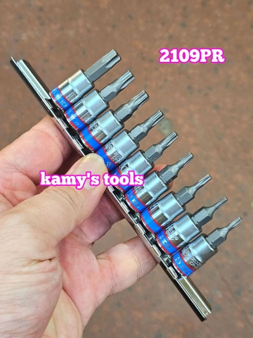 Bộ đầu tuýp lục giác sao bông 9 chi tiết Kingtony model 2109PR