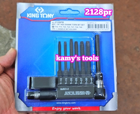 Bộ vít lục giác sao có lỗ 7 cái Kingtony model 2128PR