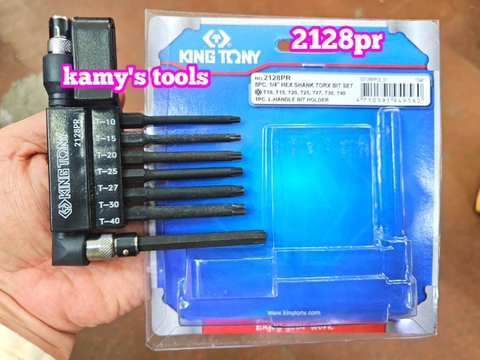 Bộ vít lục giác sao có lỗ 7 cái Kingtony model 2128PR