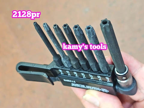 Bộ vít lục giác sao có lỗ 7 cái Kingtony model 2128PR