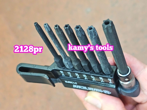 Bộ vít lục giác sao có lỗ 7 cái Kingtony model 2128PR