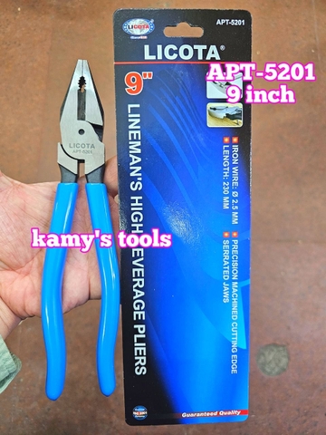 Kìm điện 9 inch Licota Apt-5201 dài 225mm