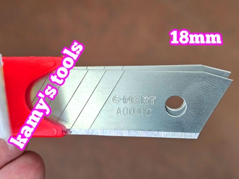 Lưỡi dao lớn nhỏ C-mart bản 18mm và 25mm A0041C và A0043