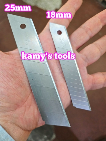 Lưỡi dao lớn nhỏ C-mart bản 18mm và 25mm A0041C và A0043