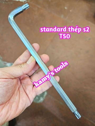 Lục giác bông sao hoa thị có lỗ thép S2 Standard T10 T15 T20 T25 T27 T30 T40 T45 T50