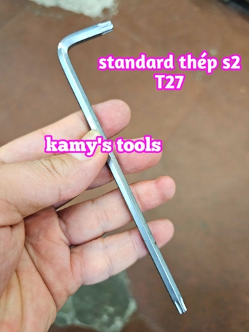 Lục giác bông sao hoa thị có lỗ thép S2 Standard T10 T15 T20 T25 T27 T30 T40 T45 T50