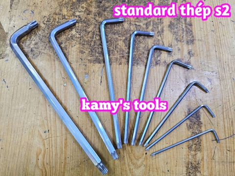 Lục giác bông sao hoa thị có lỗ thép S2 Standard T10 T15 T20 T25 T27 T30 T40 T45 T50