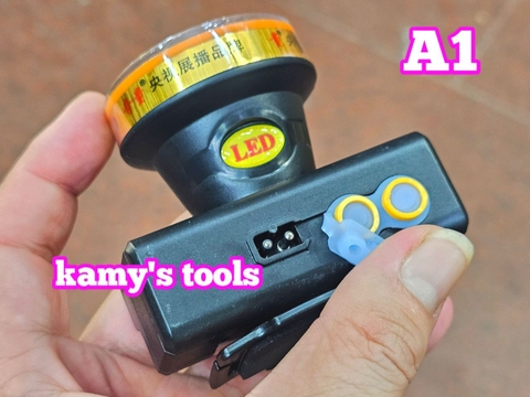 A1 Đèn pin đội đầu LED siêu sáng kamytools