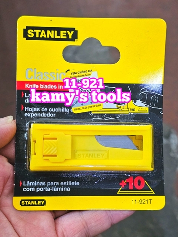 Lưỡi Dao Rọc Cáp Thẳng Stanley 11-921 (10 Lưỡi/Hộp), Lưỡi Dao Stanley